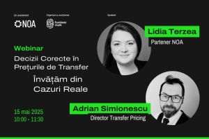 BusinessMark organizează un webinar gratuit, "Decizii corecte în preţurile de transfer: învăţăm din cazuri reale"